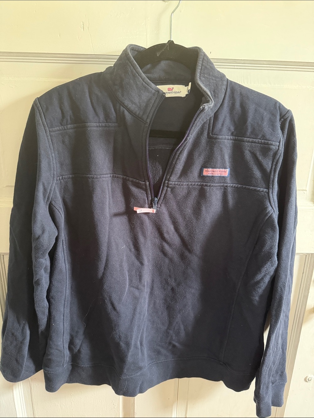 Vineyard Vines women’s  Navy Quarter-Zip Fleece Pullover